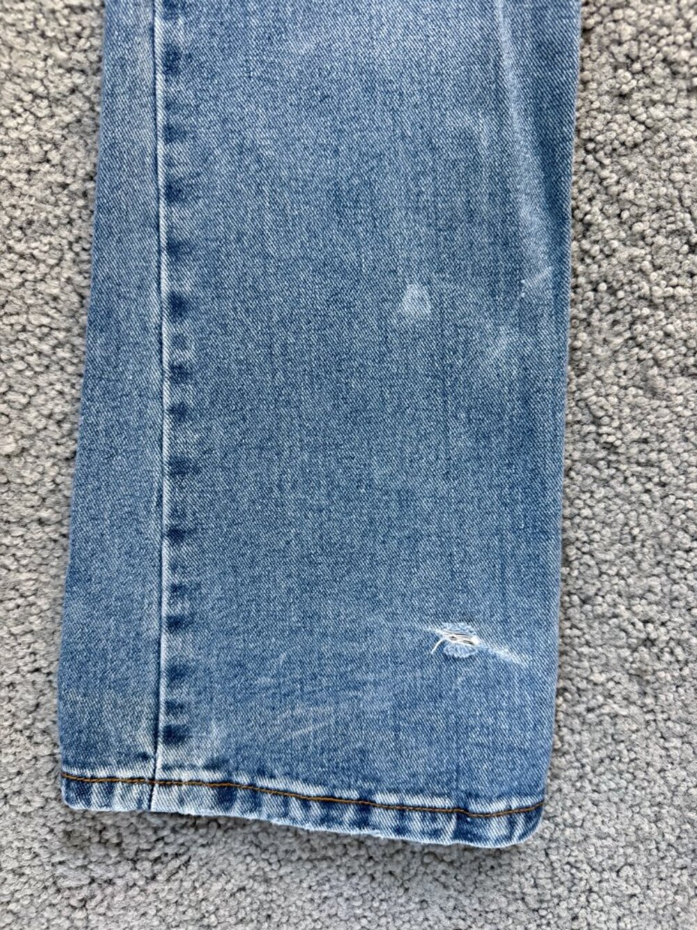 VTG 1998 Levi's 517 Made in USA Bootcut Jeans Distressed Light Wash 28x32 - Picture 14 of 14